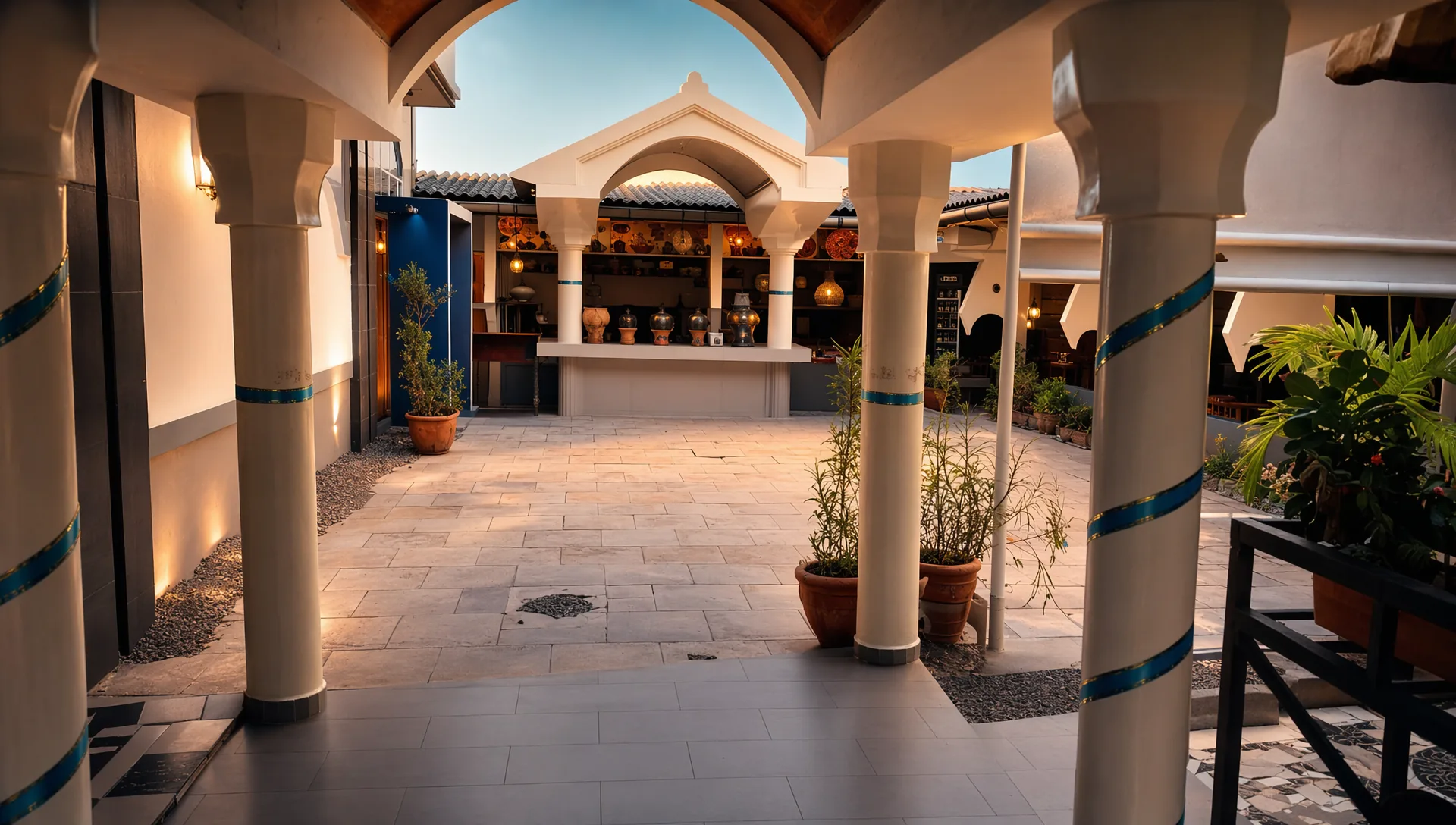 Salle principale de Croisière À la Maison Blanche à Cotonou
